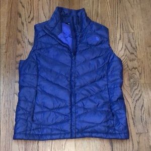 Purple north face vest